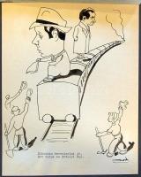 Corneten borul 29 rajzot tartalmazó rajzolt képregényfüzet Gross jelzéssel