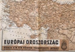 1942 Európai Oroszország, kiadja: M. Kir. Honvéd Térképészeti Intézet, 92×62 cm