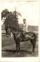 Platsek András katona lovon / K.u.K. military, soldier on horse. photo