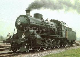 10 db MODERN használatlan német gőzmozdony és vasúti  motívumlap / 10 modern unused German railway, ...