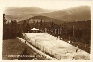 Teichmannbaude i. Riesengebirge (Krkonose), Tennisplatz / tennis court