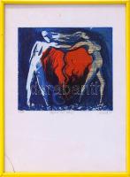 Sonia Renard (1960-): Begierde und Betrug színes lithográfia, szignált 53/99 keretben 31x42cm