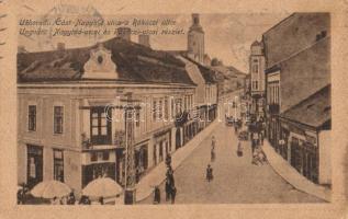 Ungvár, Uzshorod, Uzhorod; Nagyhíd és Rákóczi utca / streets