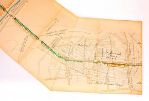 cca 1880 A Hódmezővásárhely-Makó-Nagy Szt. Miklósi h.é. vasút Makó-Nagyszentmiklósi vonalrész helysz...