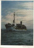 Deutsches Vorpostenboot in der Nordsee. PK-Aufn. Kriegsber. Kietzmann, Carl Werner / WWII German Navy, outpost boat (EK)