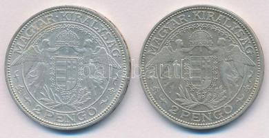 1937. 2P Ag "Madonna" (2x) T:2
Adamo P7