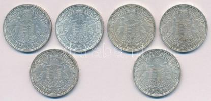 1938. 2P Ag "Madonna" (6x) T:1-,2 
Adamo P7