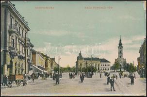 11 db RÉGI külföldi és magyar városképes lap / 11 pre-1945 European and Hungarian town-view postcards