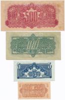 Csehszlovákia 1944. 1K + 5K + 100K + 500K mind "SPECIMEN (MINTA)" perforációval T:I-,II 50...
