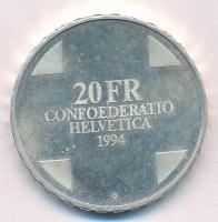Svájc 1994. 20Fr Ag "Ördög-híd" T:1-,2 (eredetileg PP)
Switzerland 1994. 20 Francs Ag &qu...