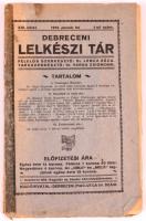 1916 a Debreceni lelkészi tár 13. évf. 1. száma, érdekes írásokkal, ragasztott papírkötésben