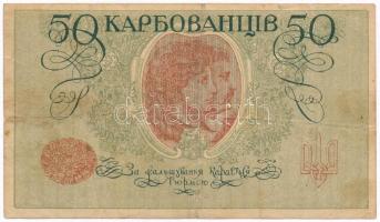 Ukrajna / Autonóm Köztársaság 1918. 50K T:III 
Ukraine / Autonomous Republic 1918. 50 Karbovantsiv ...