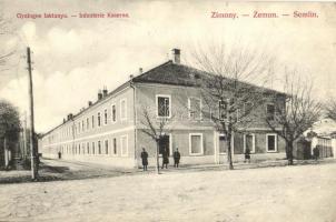 1912 Zimony, Semlin, Zemun; Gyalogos laktanya / infantry barracks