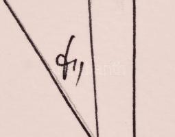 Kun Sarolta (1990- ): Mozgásban. Akvarell-tus, papír, jelzett, feltekerve, 50×40 cm