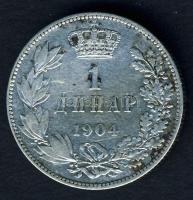 Szerbia 1904. 1D Ag T:3 R!