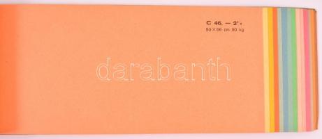 NEG Papier- und Zellulose-handelsgesellschaft M. B. H. Prag II., Feine färbige Kartone, színes termé...