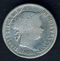 Spanyolország 1860. 2R Ag T:3-/4+