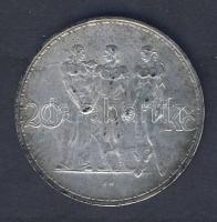 Csehszlovákia 1933. 20K Ag T:3-
