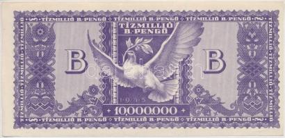 1946. 10.000.000BP nyomdai papírránccal T:I,I-
