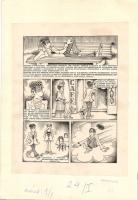 Bánó Attila (1945-) A zsaru meg a zsoltár képregény levonata 2 lapon