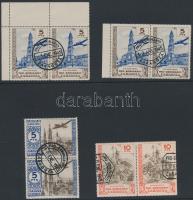 Pro Seminario Zaragoza 1945 35 db jótékonysági bélyeg összefüggésekben