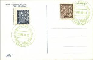 Léva, Levice; Fő tér, városháza, Vámos Mór, Bernát Link és Grünhut Miksa üzlete, Freund vendéglő, Na...