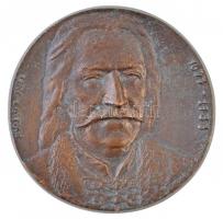 Domonkos Béla (1934-) DN Ráday Pál öntött Br emlékplakett (108mm) T:2 patina