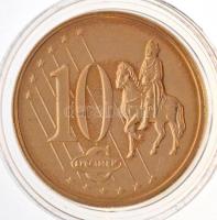 Vatikán 2002. 10c "II. János Pál" próbaveret T:1 
Vatican 2002. 10 Cents "John Paul ...