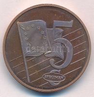 Vatikán 2002. 5c "II. János Pál" próbaveret T:1-
Vatican 2002. 5 Cents "John Paul II...