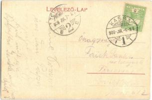 1908 Miskolc, Erzsébet tér. W.L. (?) 6