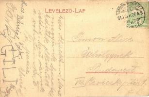 1910 Kiskunfélegyháza, Szent István templom, Beregi Jakab üzlete. W.L. (?) 5. (EM)