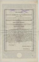 Budapest 1916. "A magyar korona országai 5 1/2%-kal kamatozó Járadékkölcsön" államadóssági...