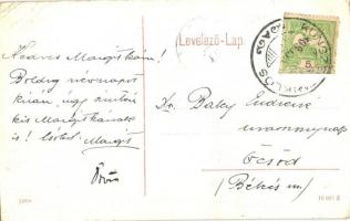 Kunszentmiklós, vasútállomás, tehervonat. W.L. (?) 1289. (kis szakadás / small tear)