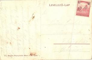 Mindszent, Vasúti vendéglő, lovaskocsi. W.L. (?) 577. (fa)