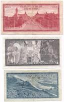 Luxemburg 1966. 20Fr + 1970. 100Fr + 1972. 50Fr "Le Ministre des Finances" T:III
Luxembou...