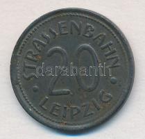 Németország / Weimari Köztársaság / Lipcse ~1920. 20pf  szükségpénz villamosra T:2 patina
Germany /...