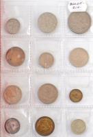 Vegyes fémpénz tétel, négylapos kisalakú berakóban, 32db bolgár és 12db hongkongi érme T:vegyes Mixed coin lot in four page small size binder, 32pcs of Bulgarian and 12pcs of Hong Kong coins C:mixed