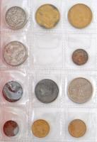 Románia 35db-os érme tétel, négylapos kisalakú berakóban T:vegyes Romania 35pcs of coins in four page, small size binder C:mixed