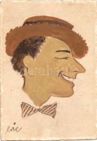 Vogel Eric (1907-1996): Rátonyi Róbert; szignált, vegyes technika 15x21cm