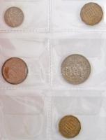 Nagy-Britannia 1917-2010. 79db-os vegyes érme tétel, 3db kisalakú berakóban T:vegyes Great Britain 1917-2010. 79pcs of mixed coin lot, in three small sized binders C:mixed