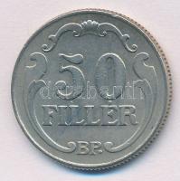 1938KB 50f technológiai hibás veret, eltömődött verőtő miatt "teli kilences" T:2