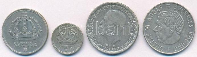 Svédország 1947. 50ö Ag + 1948. 10ö Ag + 1949. 1K Ag + 1954. 1K Ag T:2,2-
Sweden 1947. 50 Öre Ag + ...
