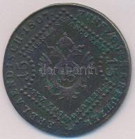 1807B 15kr Cu "I. Ferenc" T:2- patina
