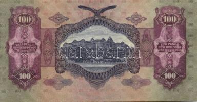 1936. 10P zöld festékfoltokkal! T:I + 1945. 100P + 500P T:I + 1930. 100P T:II + 1946. 100.000.000P T...