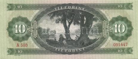 1962. 10Ft + 1969. 10Ft mindkettő egyenetlen sor- és sorozatszámokkal és erős papírráncokkal! T:I