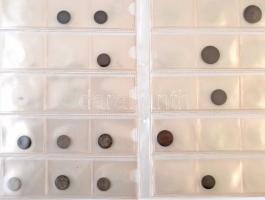 Ausztria 192db-os érme tétel berakólapokon T:vegyes
Austria 192pcs of coins on binder pages C:mixed