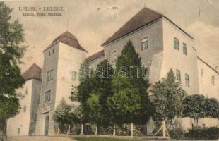 Lelesz, Leles (Újhely, Slovenské Nové Mesto); Premontrei rendház kastélya / Zámok / castle (apró lyukak / tiny pinholes)