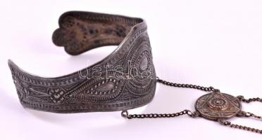Ezüst karperec és gyűrű dísz / Silver bracelet 50,5 g