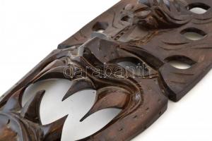 Indonéz fa maszk, h: 51 cm