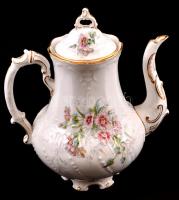 XX. sz. eleje. Pfeiffer & Löwenstein, Jelzett porcelán teás készlet. Matricás. Hibátlan, hat sze...